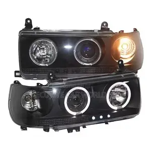 Toyota Land Cruiser 80-Series Blacked Led Headlights