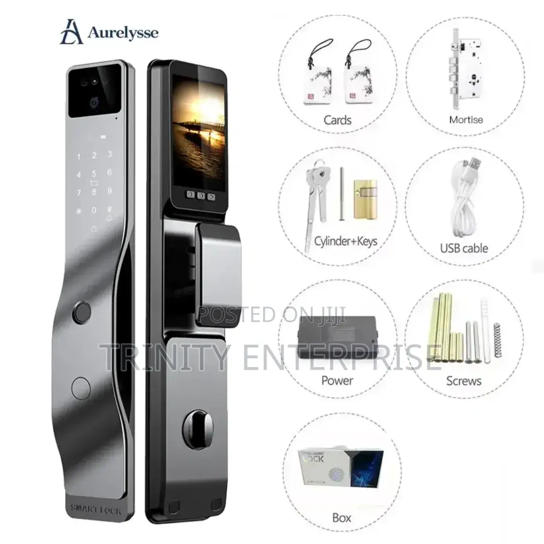 Smart Lock Professional Tuya Intelligent Automatic Alarm Hd 3d Face