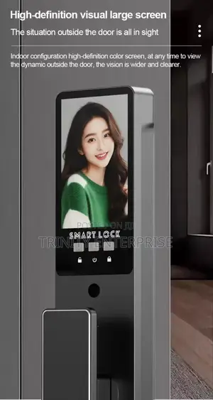 Smart Lock Vedio Intercome Password Fingerprints Cards Unlocking