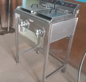 Locally Made Stainless Double Gas Fryer 17*17 Litres
