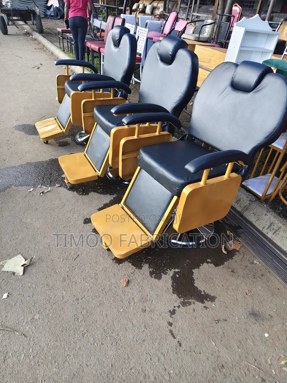 Barber Chairs, With Hydraulic Pump Platte