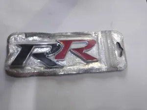 3d Rr Logo Car Emblem Sticker in Red_black