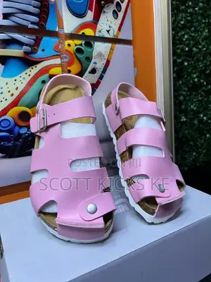 Buckle Leather Cork Sandals “Pink”
Sizes :36-42