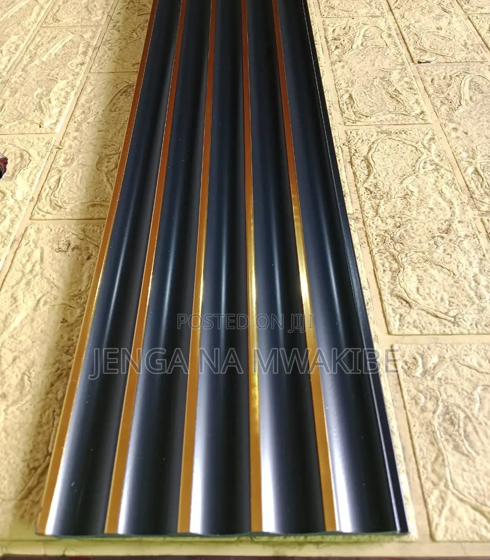 Premium Black Groved Ps Fluted Accent Wall Panels