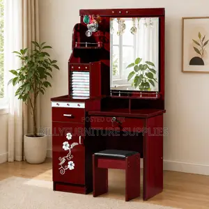 Dressing Table With Mirror Nairobi – Elegant Bedroom Furniture