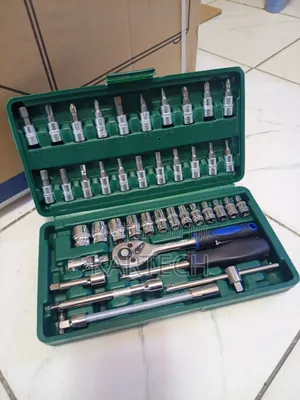 46pcs Automotive Repair Socket Wrench Kit
