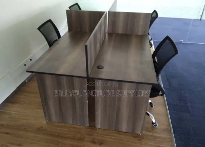 4 Way Cluster Workstation Nairobi – Space Efficient Office Design