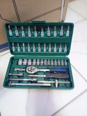 46pcs Universal Socket Wrench Tool Set