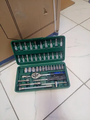 46pcs Socket Wrench Screwdriver Bit Combo Set