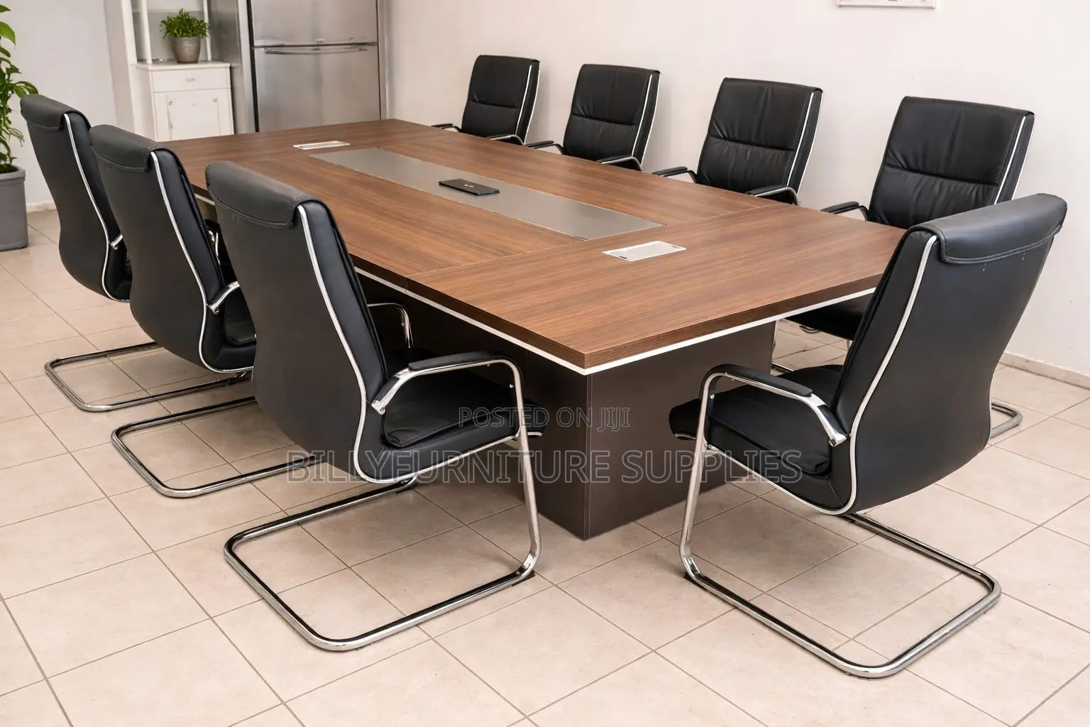 Boardroom Table With Power Sockets Nairobi – Smart Meeting Solution