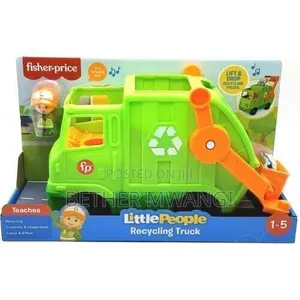 Fisher Price Little People Recycling Garbage Truck Toy With Music.