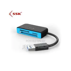 SSK Scrm330 Usb 3.0 Card Reader - Supports Sd/Cf/Micro Sd, 5gbps Trans