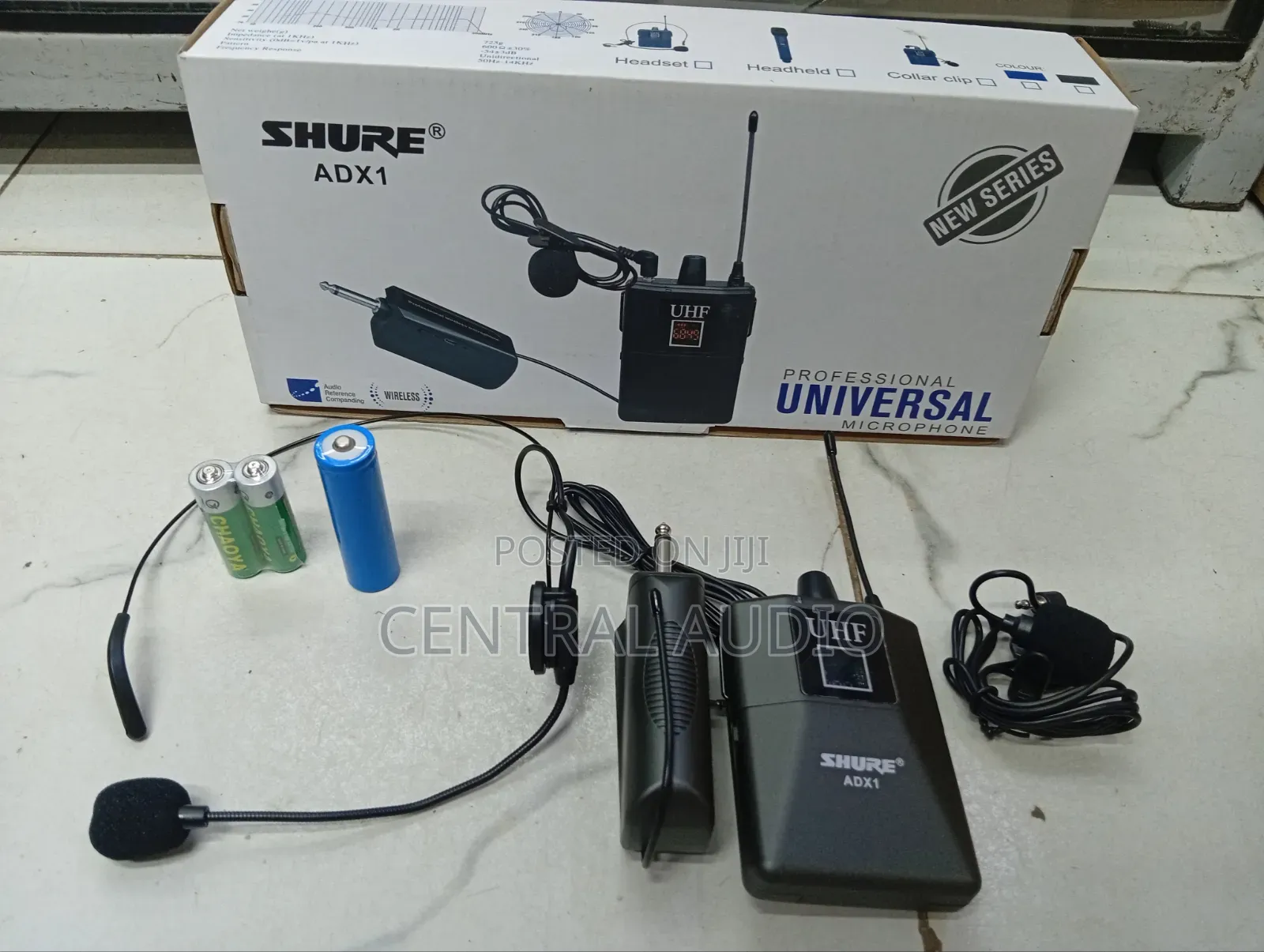 Shure Adx1 Headset and Lapel Mic