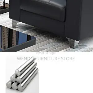 Office Sofa; Five Seaters Executive Black Leather Office Sofa Set