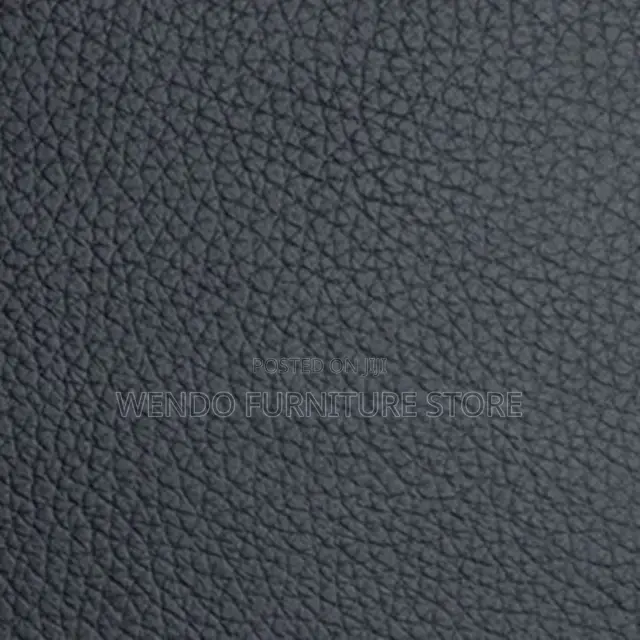 Office Sofa; Five Seaters Executive Black Leather Office Sofa Set