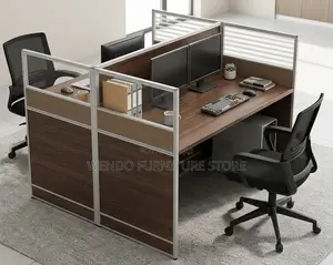 Office Workstations; Two Users Cubicle MDF Office Workstation Desk