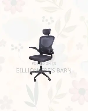Heavy Duty Ergonomic Office Chair Flip Up Arms Adjustable Headrest