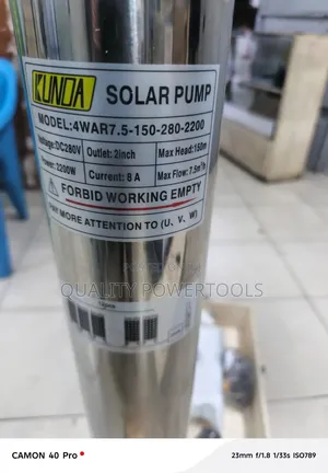 Quality 150 M 2200 W Solar Submersible Water Pump