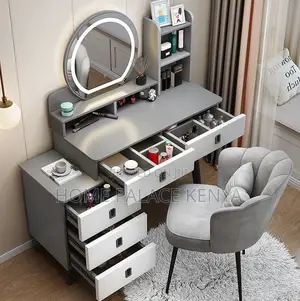 Dresser Table: Elegant Vanity Table With Led Mirror