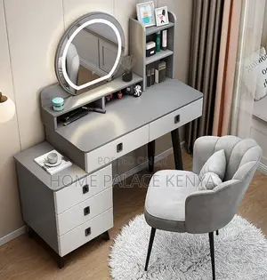 Dresser Table: Elegant Vanity Table With Led Mirror