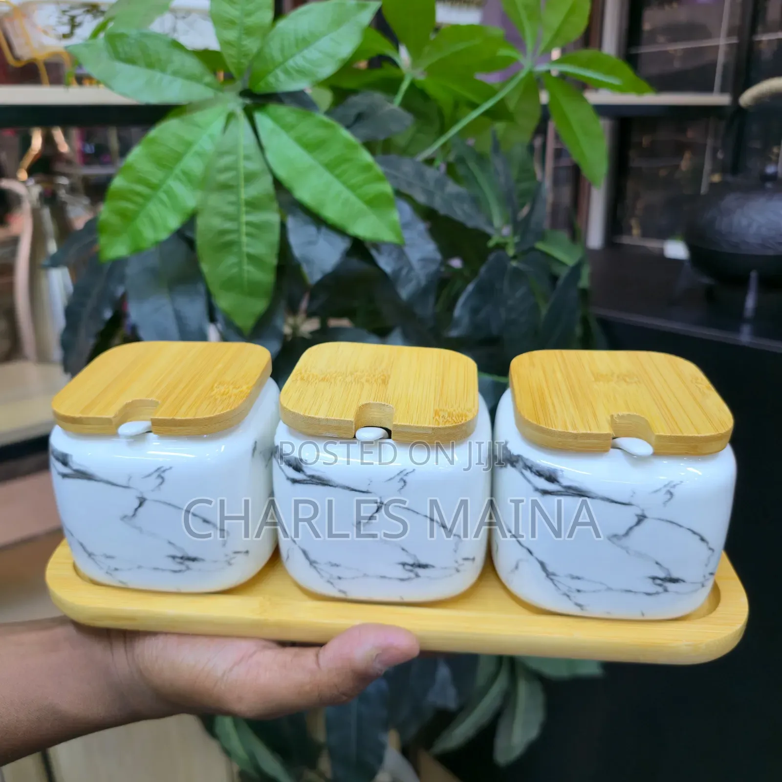 *Ceramic Condiment Set