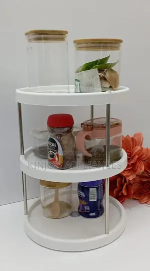 3 Tier Rotating Kitchen Storage Rack