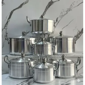 Heavy Cooking Pots Non Toxic Sufuria 7pots With Lids