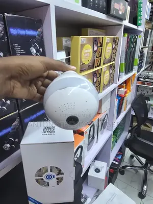 Led Light Bulb Security Camera 360 Degree Monitoring Cam