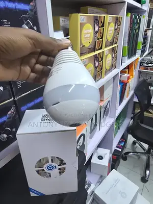 Led Light Bulb Security Camera 360 Degree Monitoring Cam