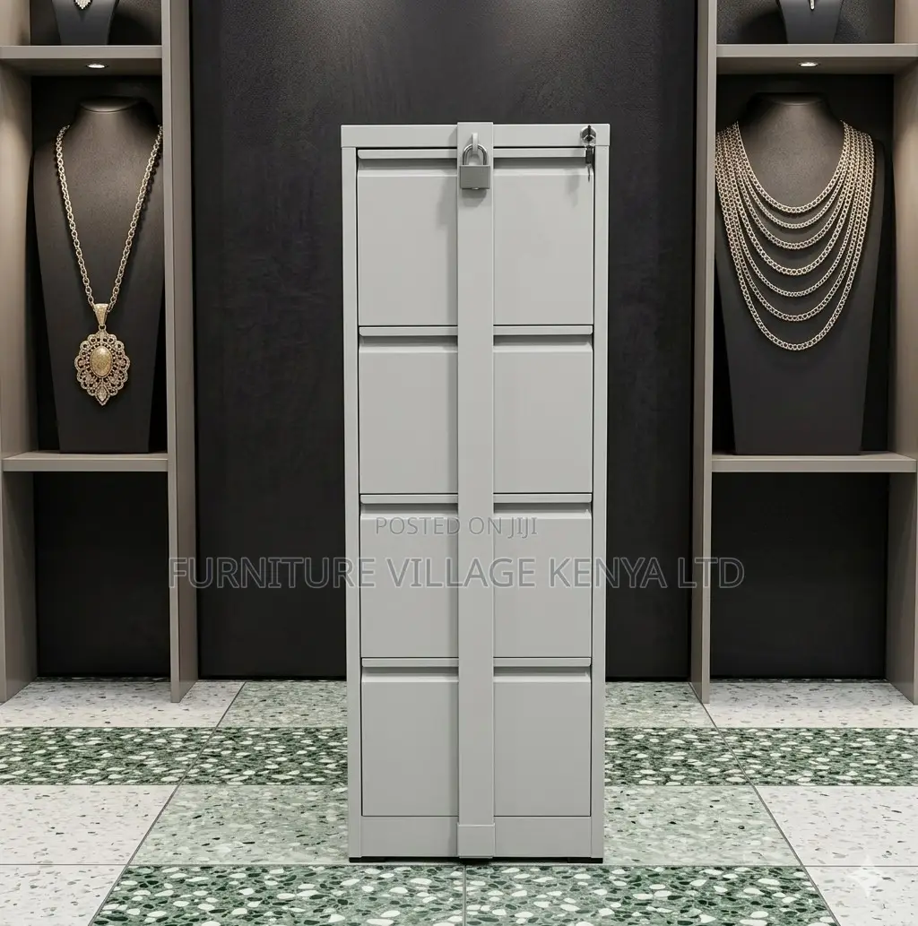 4-Drawer Steel Document Storage Cabinet With Lock Bar