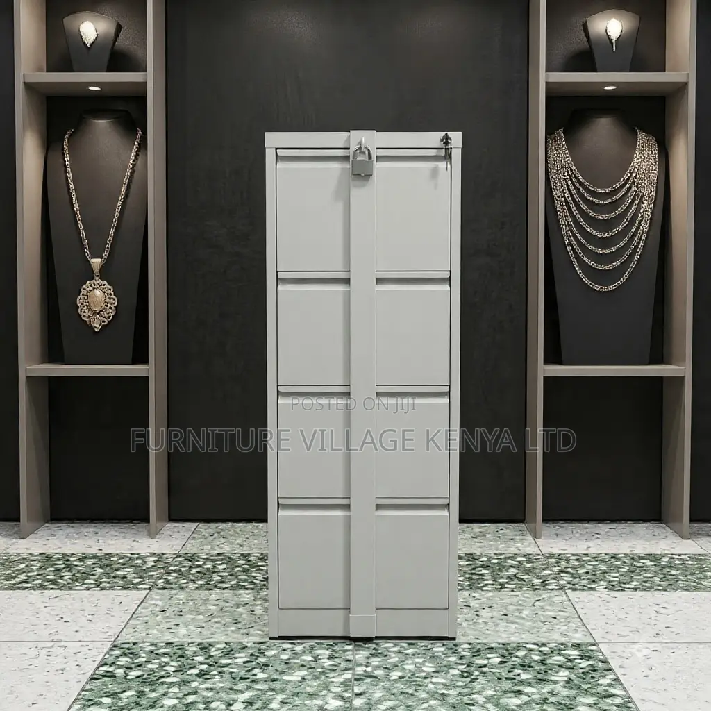 4-Drawer Steel Document Storage Cabinet With Lock Bar
