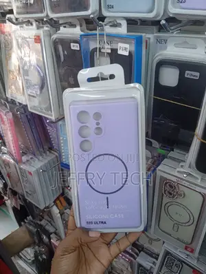Lavender Silicone Case Designed for the Samsung Galaxy S23 Ultra