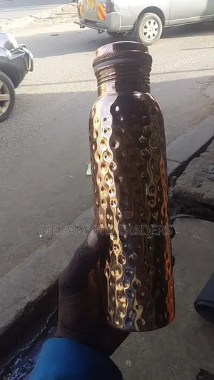 1 Ltr Hammered Copper Water Bottle / Pure Copper Bottle