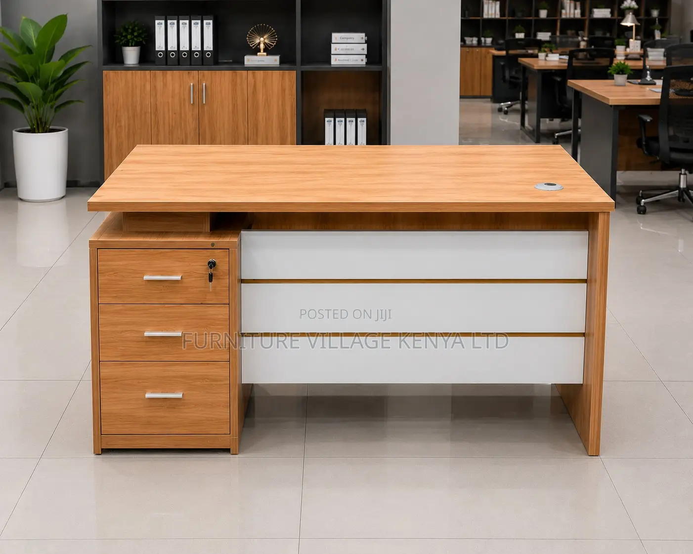 140cm Brown Advanced Economic Study Desk