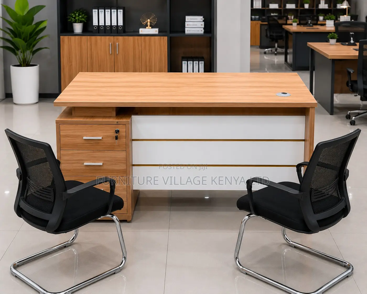 140cm Brown Advanced Economic Study Desk