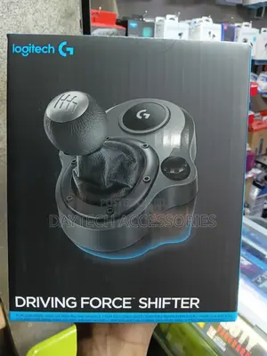 Logitech Driving Force Shifter With A Hand-stitched Leather Knob.