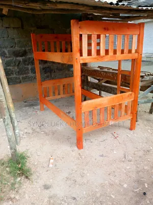 Decker. Double Decker Bed-3. 5*6 by 3.5*6 Hardwood Framed Bed