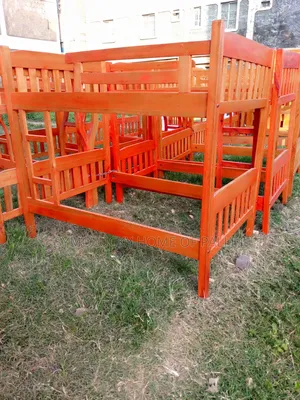 Kids Double Decker Hardwood Bed- 3.5*6 by 3.5*6 -Decker Bed