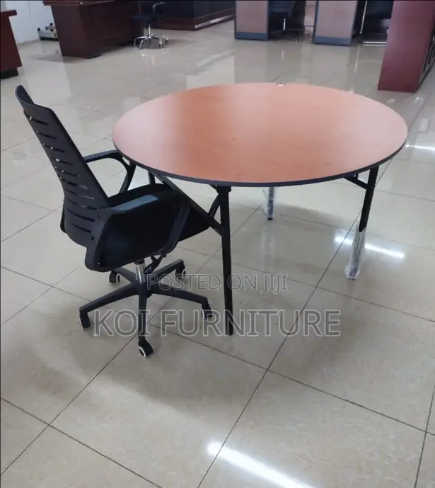 Office Table : Foldable Round Boardroom Table