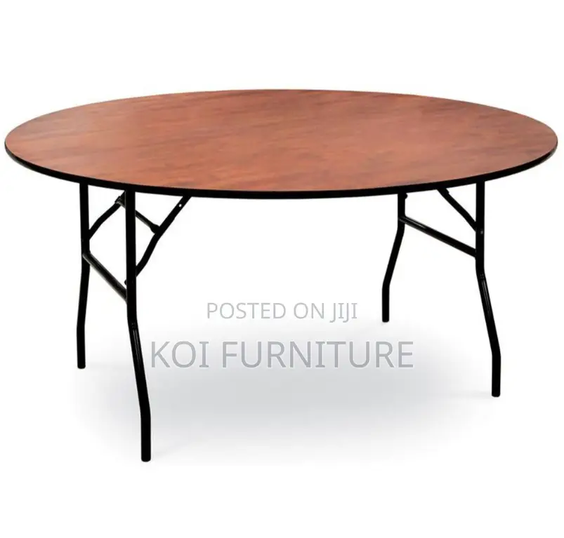 Office Table : Foldable Round Boardroom Table
