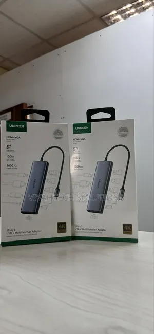 Cm498 Ugreen 10 in 1 Usb-C Multifunction Adapters Hdmi+ Vga