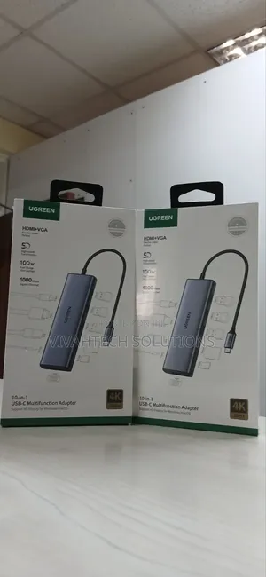 Cm498 Ugreen 10 in 1 Usb-C Multifunction Adapters Hdmi+ Vga