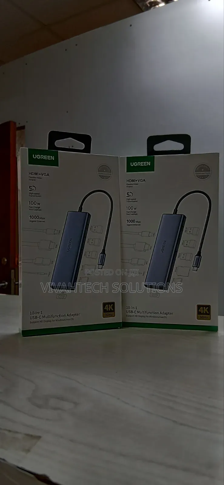 Cm498 Ugreen 10 in 1 Usb-C Multifunction Adapters Hdmi+ Vga