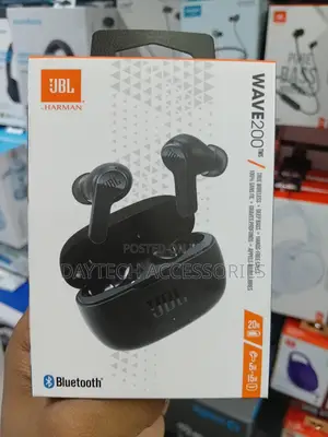 This Is a JBL Wave 200tws True Wireless Earbud Set in Black.