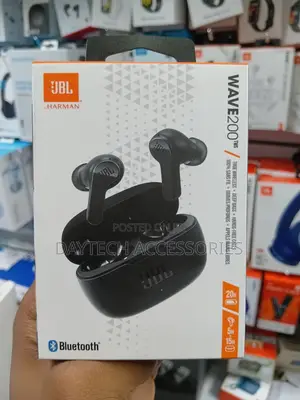 This Is a JBL Wave 200tws True Wireless Earbud Set in Black.