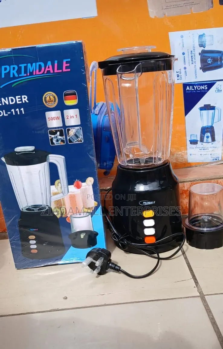 Primdale Blender 2 in 1 500watts Compact Design, High Performance