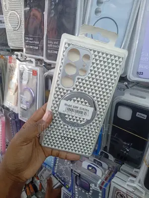White and Grayphone Case Designed for the Samsung Galaxy S24 Ultra.