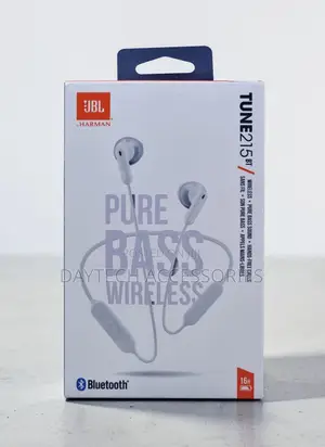 These Are JBL Tune 215bt Wireless in-Ear Headphones in White.
