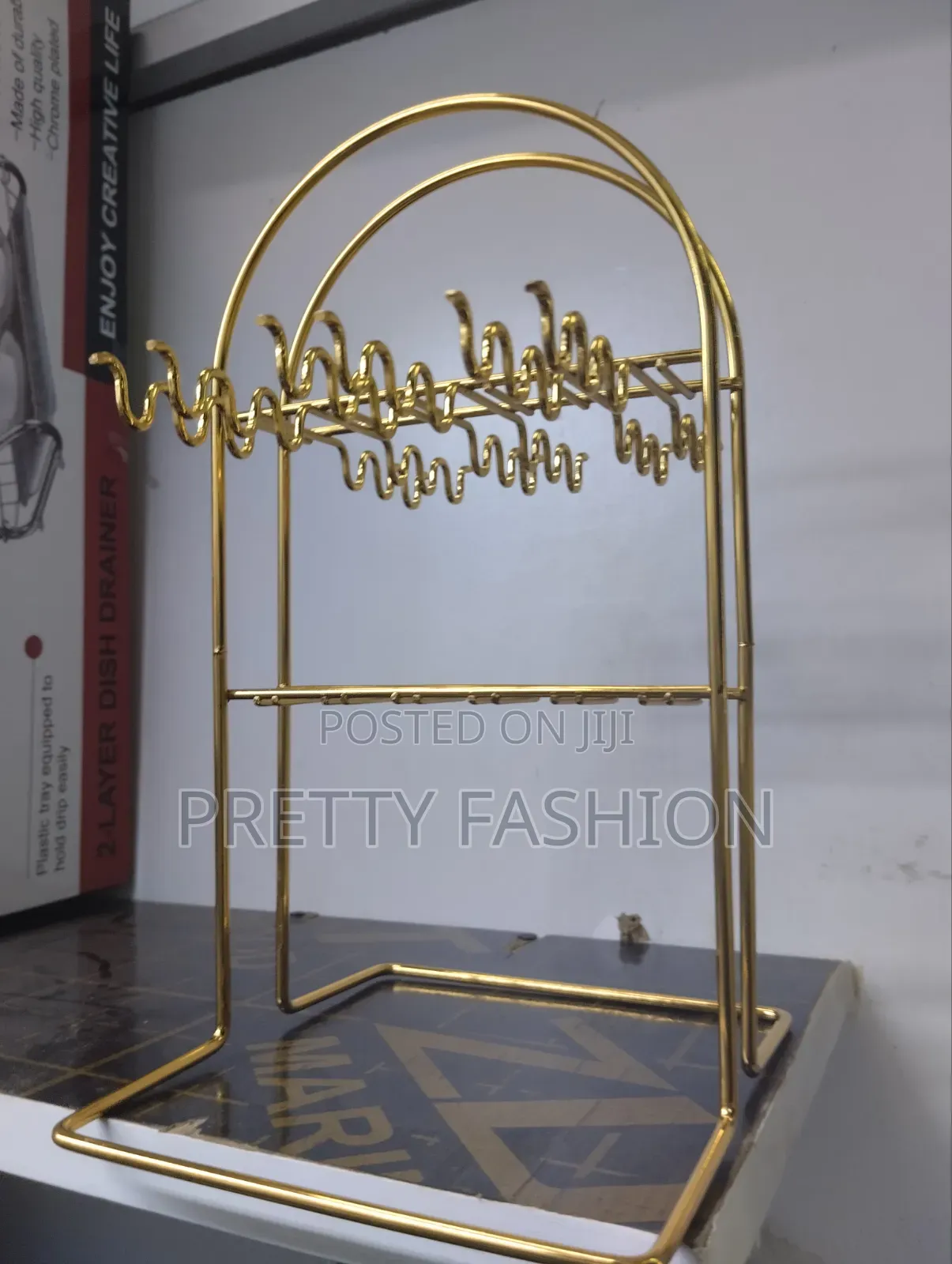 Golden Cutlery Holder