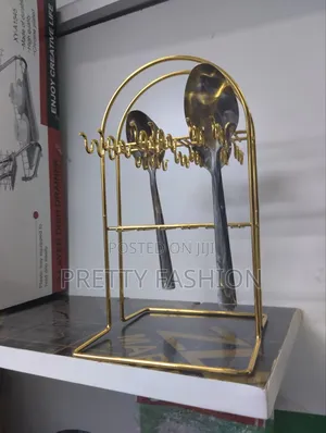 Golden Cutlery Holder